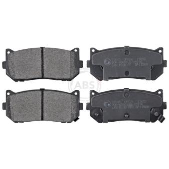 Jeu de 4 plaquettes de frein arrière A.B.S. 37045 pour SEAT AROSA 1.8 i 16V - 110cv