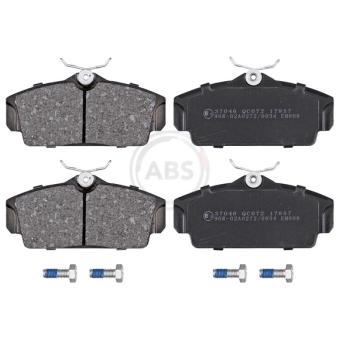 Jeu de 4 plaquettes de frein avant A.B.S. 37046 pour PORSCHE 911 2.0 TD - 90cv