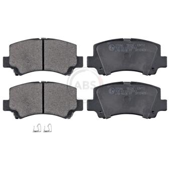Jeu de 4 plaquettes de frein avant A.B.S. 37086 pour SMART CROSSBLADE 1.0 - 65cv