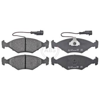 Jeu de 4 plaquettes de frein avant A.B.S. 37121 pour FIAT SIENA 1.4 - 69cv