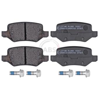 Jeu de 4 plaquettes de frein arrière A.B.S. [37146]