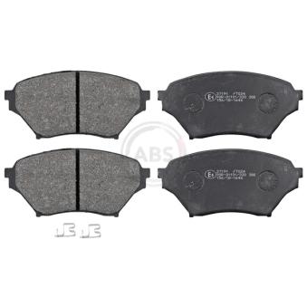 Jeu de 4 plaquettes de frein avant A.B.S. [37191]