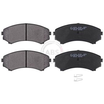 Jeu de 4 plaquettes de frein avant A.B.S. [37203]