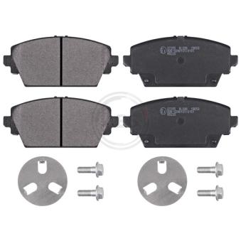 Jeu de 4 plaquettes de frein avant A.B.S. [37205]