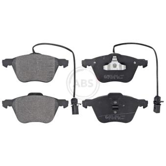 Jeu de 4 plaquettes de frein avant A.B.S. 37240 pour VOLKSWAGEN SHARAN 2.0 - 116cv