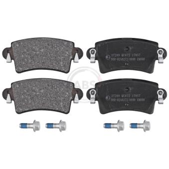 Jeu de 4 plaquettes de frein arrière A.B.S. [37289]