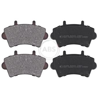 Jeu de 4 plaquettes de frein avant A.B.S. 37290 pour RENAULT MASTER 2.5 D - 80cv