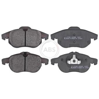 Jeu de 4 plaquettes de frein avant A.B.S. 37300 pour PORSCHE BOXSTER 1.7 CDTI - 110cv