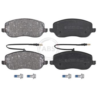 Jeu de 4 plaquettes de frein avant A.B.S. [37329]