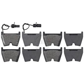 Jeu de 4 plaquettes de frein avant A.B.S. 37367 pour HONDA ACCORD RS4 quattro - 420cv