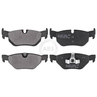 Jeu de 4 plaquettes de frein arrière A.B.S. 37437 pour MITSUBISHI SAPPORO 318 d - 122cv