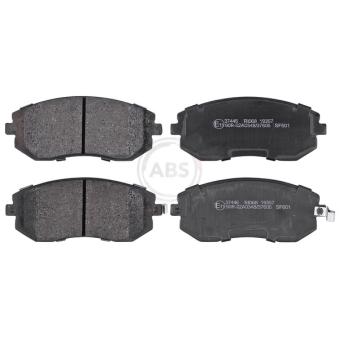 Jeu de 4 plaquettes de frein avant A.B.S. [37446]