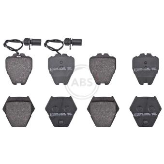 Jeu de 4 plaquettes de frein avant A.B.S. 37448 pour VOLKSWAGEN GOLF 4.2 quattro - 299cv