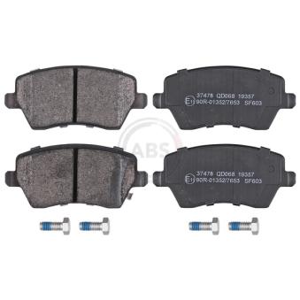 Jeu de 4 plaquettes de frein avant A.B.S. 37478 pour VOLKSWAGEN ID. Buzz 1.2 - 80cv