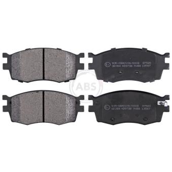 Jeu de 4 plaquettes de frein avant A.B.S. 37520 pour MITSUBISHI STARION 1.2 - 78cv