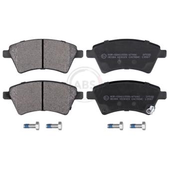 Jeu de 4 plaquettes de frein avant A.B.S. [37532]