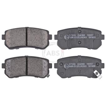 Jeu de 4 plaquettes de frein arrière A.B.S. [37533]