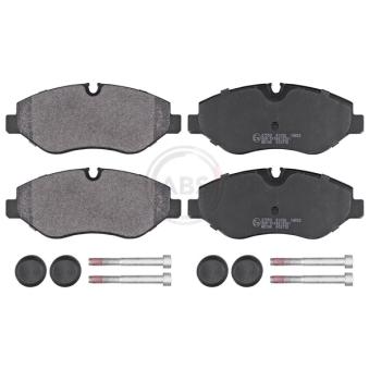 Jeu de 4 plaquettes de frein avant A.B.S. [37553]