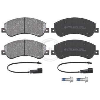 Jeu de 4 plaquettes de frein avant A.B.S. 37558 pour MAZDA XEDOS 2.2 TDCi - 85cv