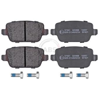Jeu de 4 plaquettes de frein arrière A.B.S. [37561]