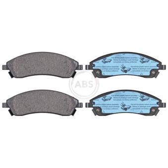 Jeu de 4 plaquettes de frein avant A.B.S. [37570]