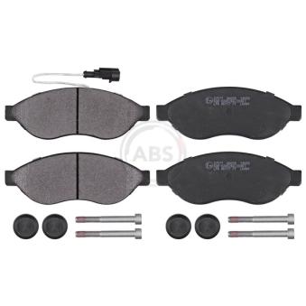 Jeu de 4 plaquettes de frein avant A.B.S. [37577]