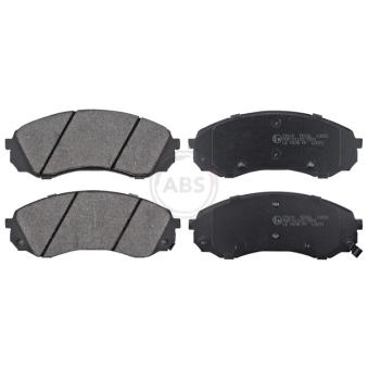 Jeu de 4 plaquettes de frein avant A.B.S. [37618]
