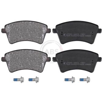 Jeu de 4 plaquettes de frein avant A.B.S. [37664]