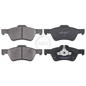 Jeu de 4 plaquettes de frein avant A.B.S. [37673]