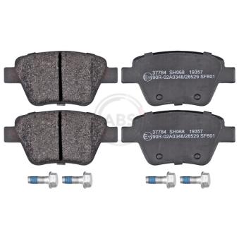 Jeu de 4 plaquettes de frein arrière A.B.S. 37784 pour CHEVROLET CAMARO 1.2 TSI - 105cv