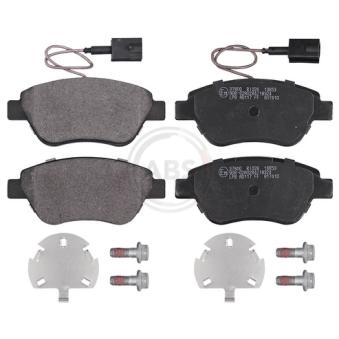 Jeu de 4 plaquettes de frein avant A.B.S. [37800]