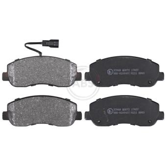 Jeu de 4 plaquettes de frein avant A.B.S. [37848]