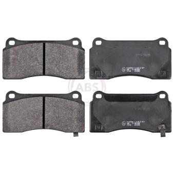 Jeu de 4 plaquettes de frein arrière A.B.S. 37856 pour NISSAN GT-R V6 - 480cv