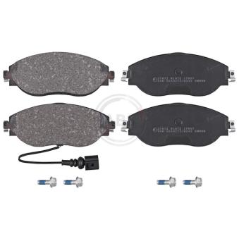 Jeu de 4 plaquettes de frein avant A.B.S. 37872 pour HYUNDAI PONY 2.0 TDI 4motion - 177cv