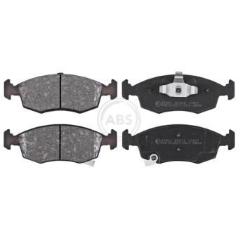 Jeu de 4 plaquettes de frein avant A.B.S. [37901]