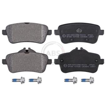 Jeu de 4 plaquettes de frein arrière A.B.S. [37940]
