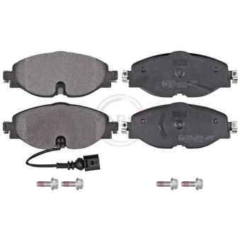 Jeu de 4 plaquettes de frein avant A.B.S. [37958]