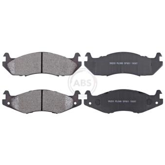 Jeu de 4 plaquettes de frein avant A.B.S. [38203]