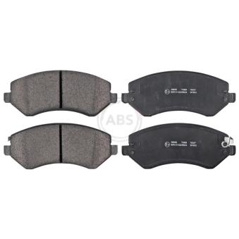 Jeu de 4 plaquettes de frein avant A.B.S. [38856]