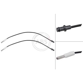 Contact d'avertissement, usure des plaquettes de frein A.B.S. 39432 pour MERCEDES-BENZ CLASSE E 1.4 E - 67cv