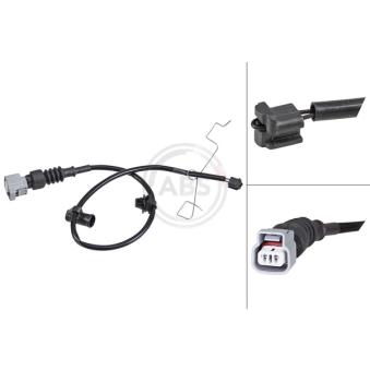 Contact d'avertissement, usure des plaquettes de frein A.B.S. [39447]