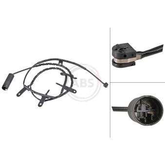 Contact d'avertissement, usure des plaquettes de frein A.B.S. 39607 pour VOLKSWAGEN PASSAT Cooper S - 170cv