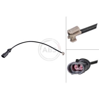 Contact d'avertissement, usure des plaquettes de frein A.B.S. 39902 pour IVECO DAILY 30-8 84cv