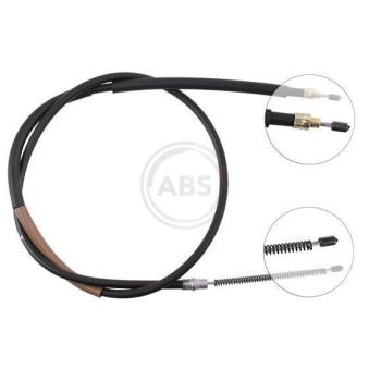 Tirette à câble, frein de stationnement A.B.S. K10028 pour ALFA ROMEO ALFASUD 1.5 - 95cv