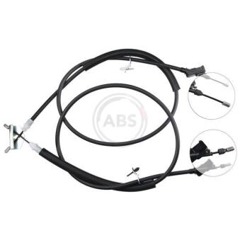 Tirette à câble, frein de stationnement A.B.S. K10032 pour FORD FOCUS 2.0 TDCi - 136cv