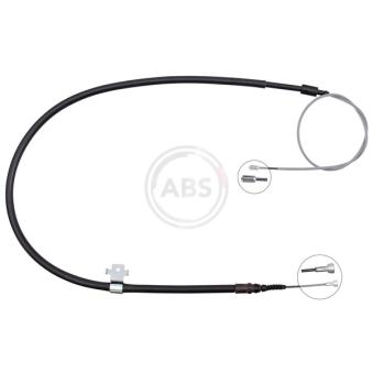 Tirette à câble, frein de stationnement A.B.S. K10153 pour PEUGEOT 308 1.2 THP 110 - 110cv