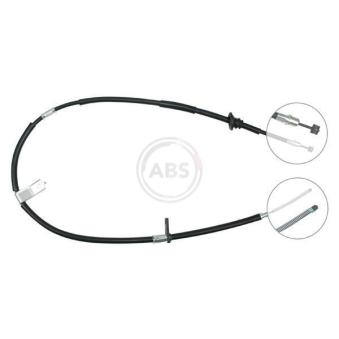 Tirette à câble, frein de stationnement A.B.S. K10897 pour HYUNDAI PONY 1.3 - 60cv