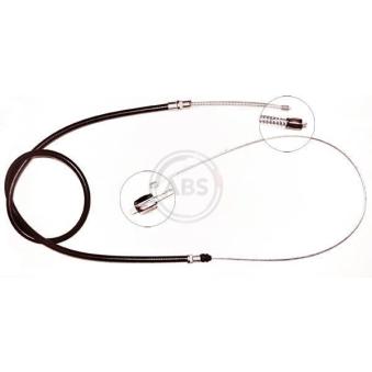 Tirette à câble, frein de stationnement A.B.S. K11176 pour JEEP CHEROKEE 28-35 2.0 - 80cv