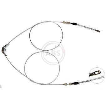 Tirette à câble, frein de stationnement A.B.S. OEM 522525