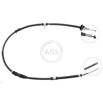 Tirette à câble, frein de stationnement A.B.S. K11337 pour MITSUBISHI LANCER 1.5 12V - 90cv